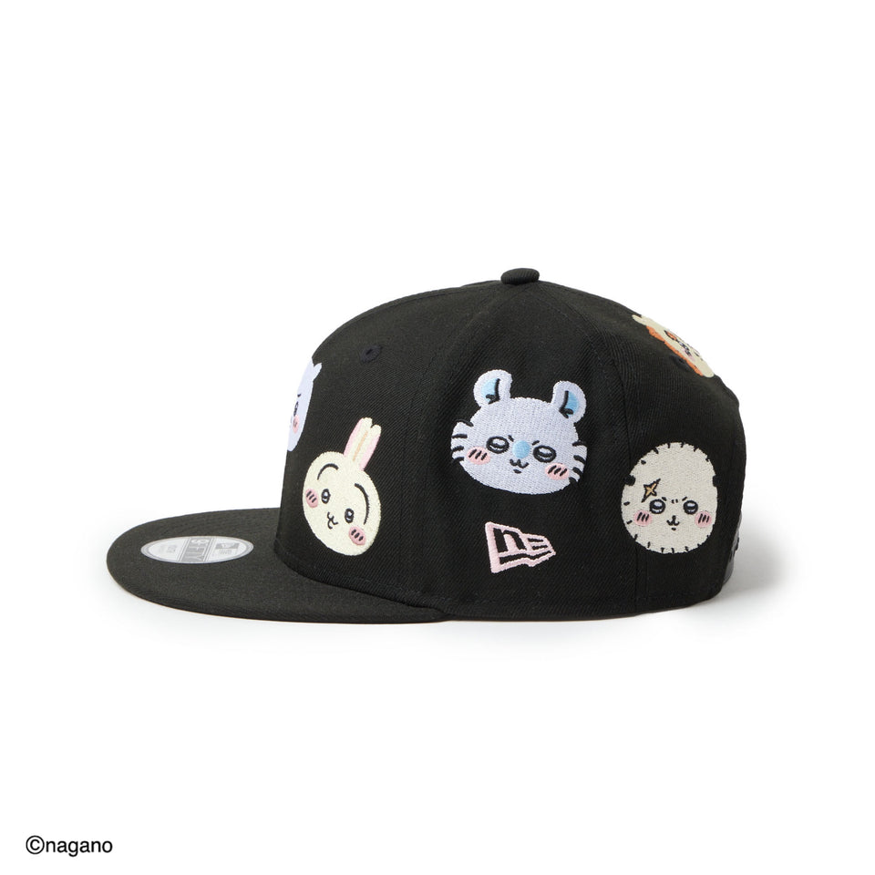 キッズ Youth 9FIFTY ちいかわ / キャラALL OVER ブラック