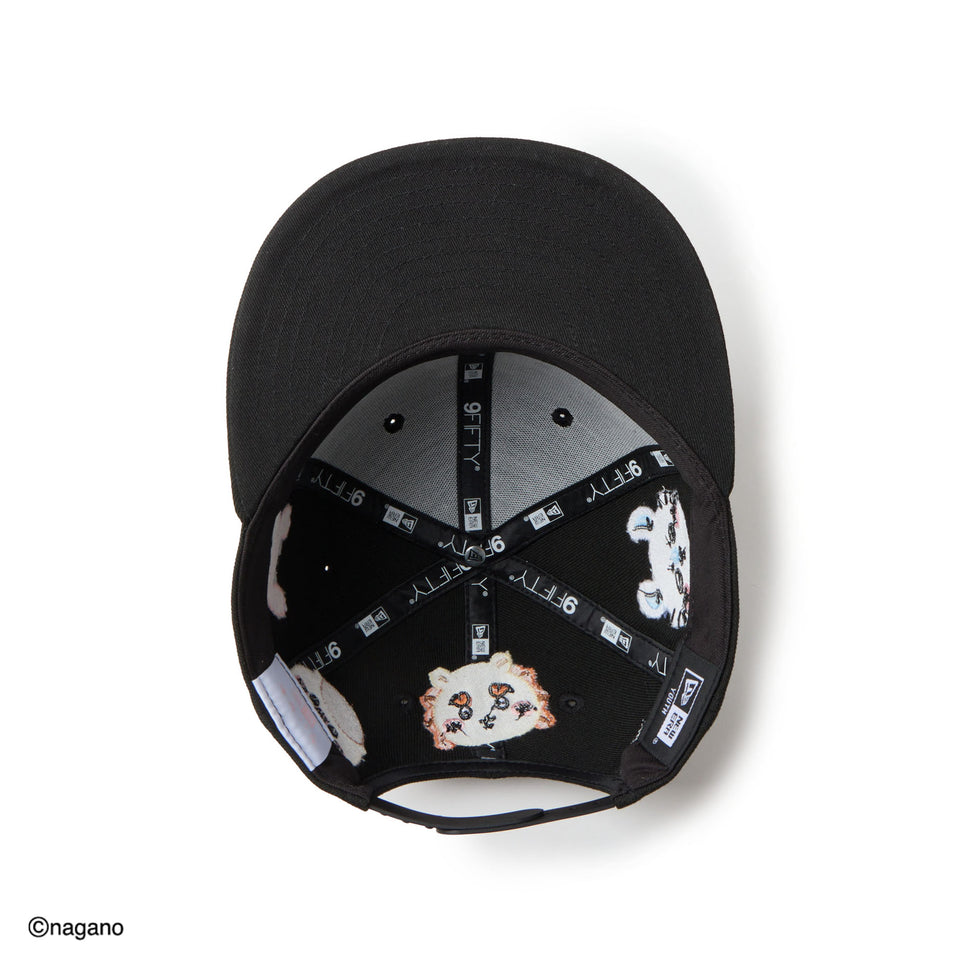 キッズ Youth 9FIFTY ちいかわ / キャラALL OVER ブラック