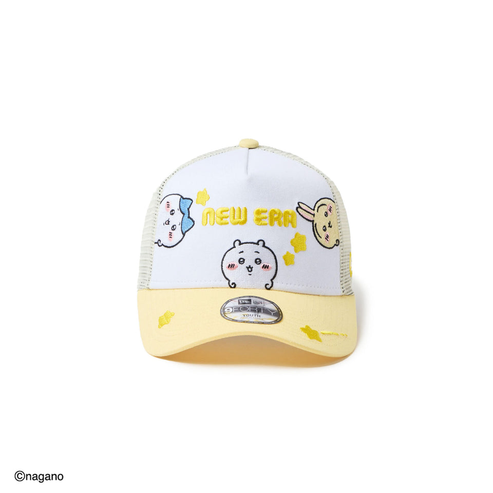 キッズ Youth 9FORTY A-Frame トラッカー ちいかわ ちいかわ・ハチワレ・うさぎ ホワイト/ソフトイエロー | NEW ERA ニューエラ公式オンラインストア