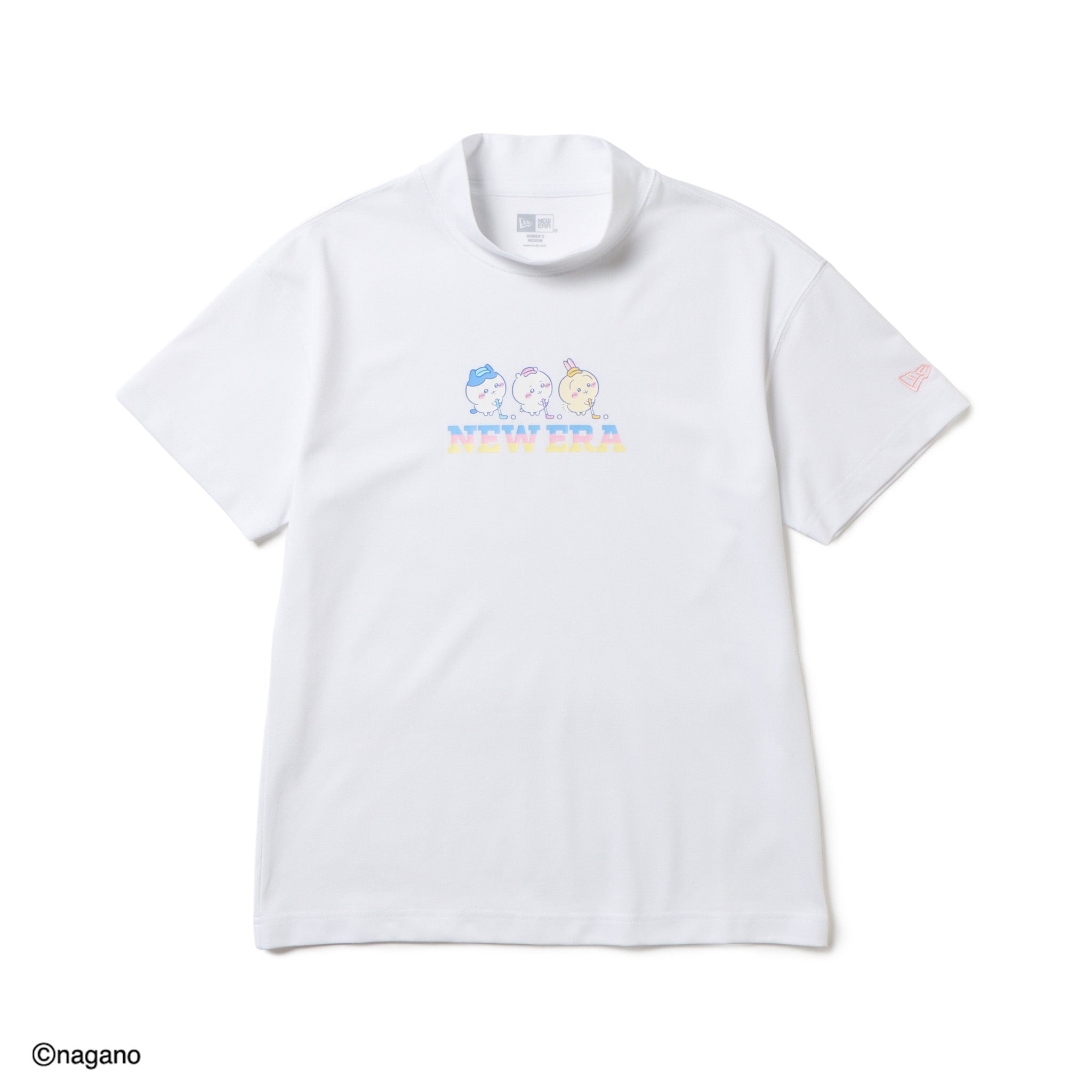 Women's 半袖 ミッドネック Tシャツ 鹿の子 ちいかわ / ちいかわ