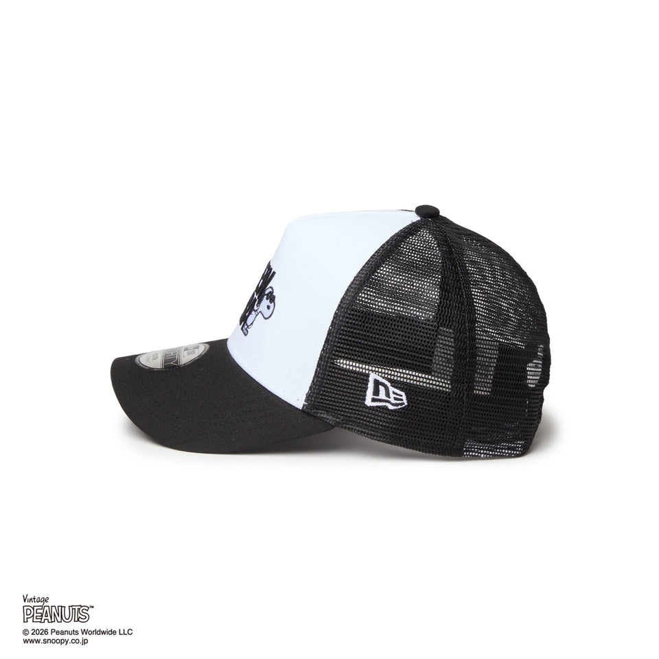 キッズ Youth 9FORTY A-Frame トラッカー PEANUTS ピーナッツ JOE COOL ジョー・クール ブラック/ホワイト | NEW ERA ニューエラ公式オンラインストア