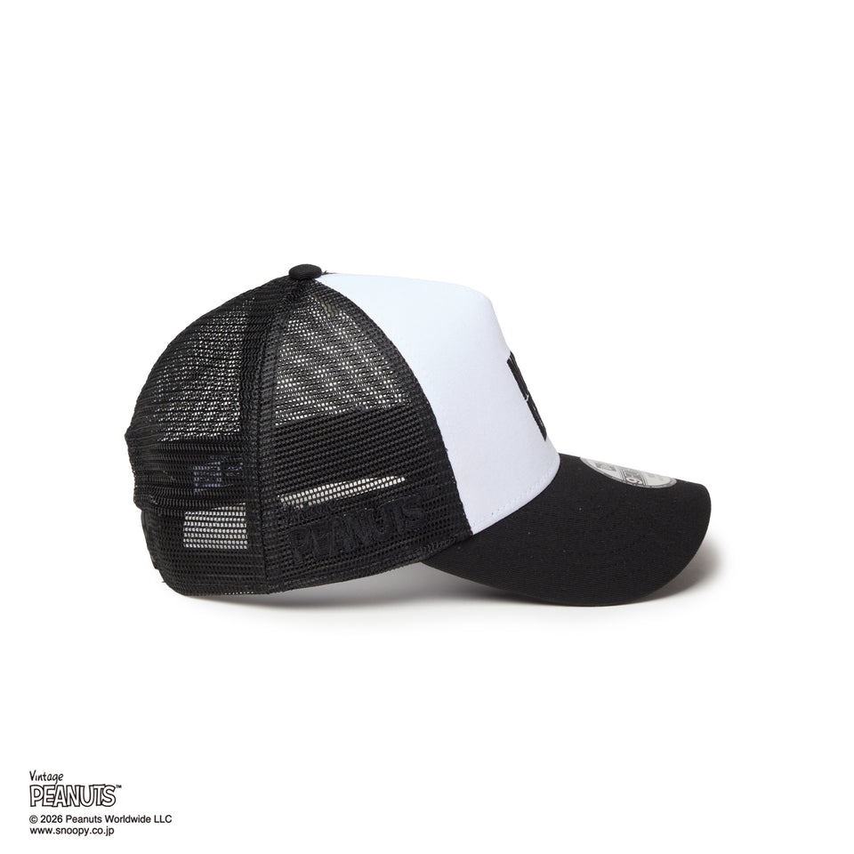 キッズ Youth 9FORTY A-Frame トラッカー PEANUTS ピーナッツ JOE COOL ジョー・クール ブラック/ホワイト | NEW ERA ニューエラ公式オンラインストア