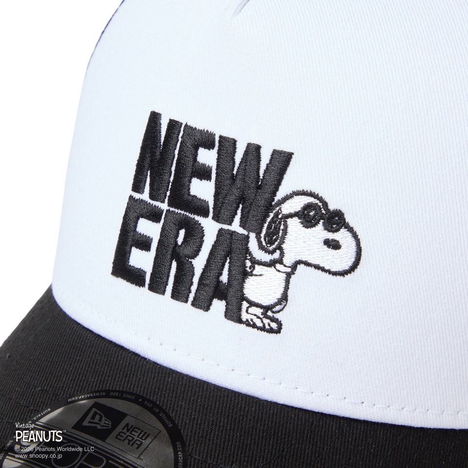 キッズ Youth 9FORTY A-Frame トラッカー PEANUTS ピーナッツ JOE COOL ジョー・クール ブラック/ホワイト | NEW ERA ニューエラ公式オンラインストア