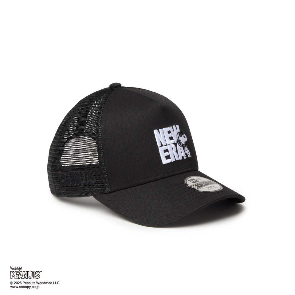 キッズ Youth 9FORTY A-Frame トラッカー PEANUTS ピーナッツ JOE COOL ジョー・クール ブラック | NEW ERA ニューエラ公式オンラインストア
