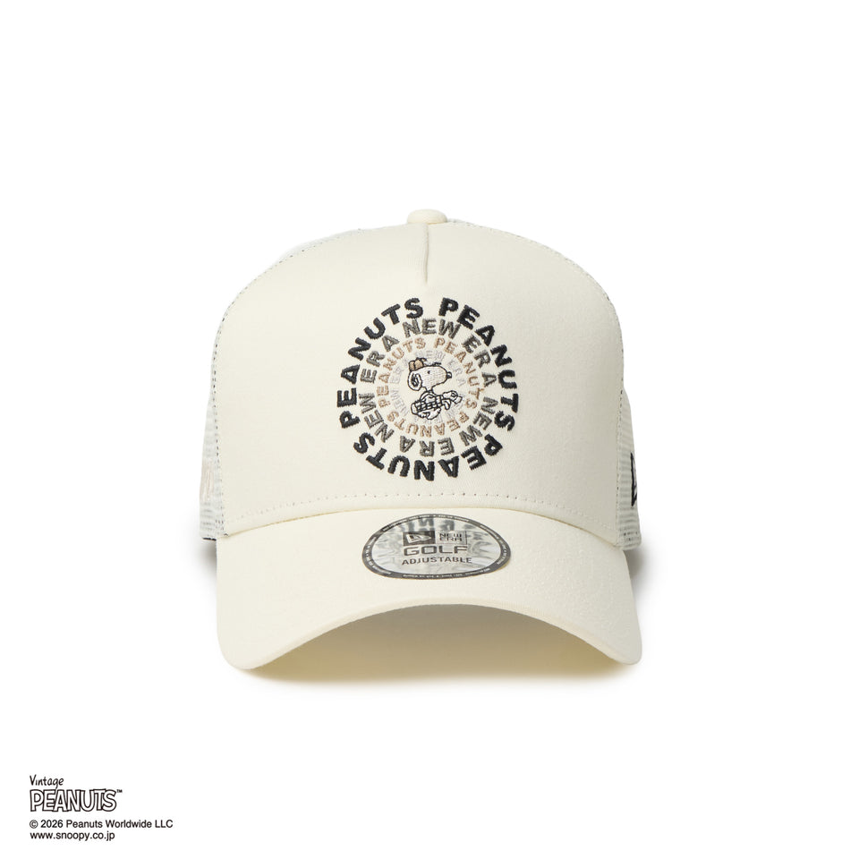 9FORTY A-Frame トラッカー PEANUTS ピーナッツ GOLF Circle ロゴ クロームホワイト | ゴルフ | NEW ERA ニューエラ公式オンラインストア