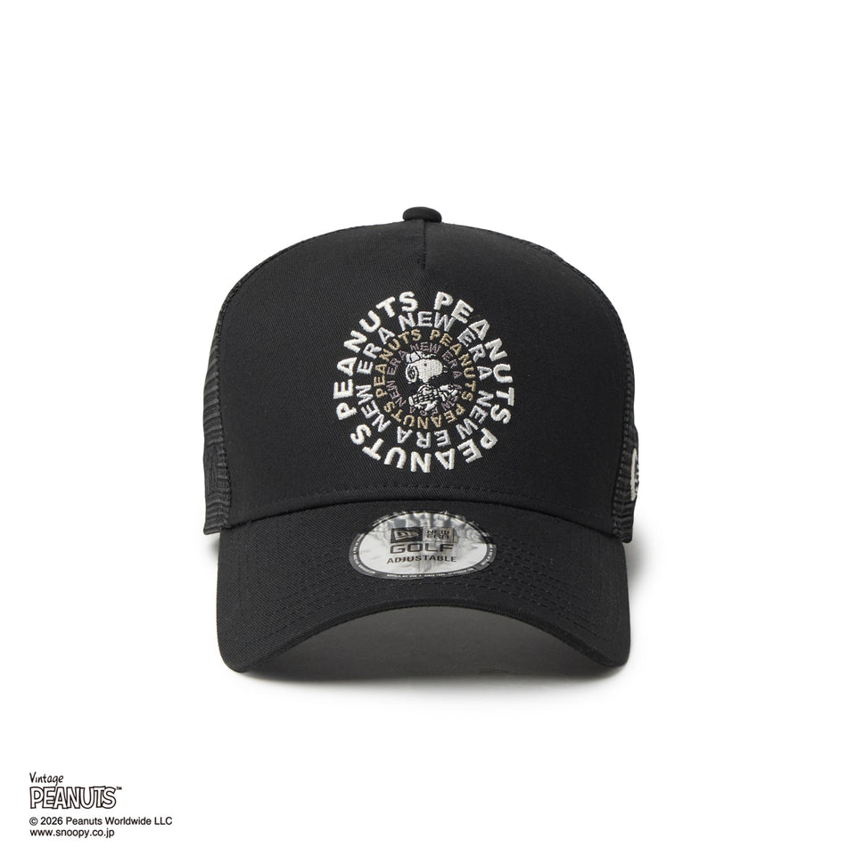 9FORTY A-Frame トラッカー PEANUTS ピーナッツ GOLF Circle ロゴ ブラック | ゴルフ | NEW ERA ニューエラ公式オンラインストア