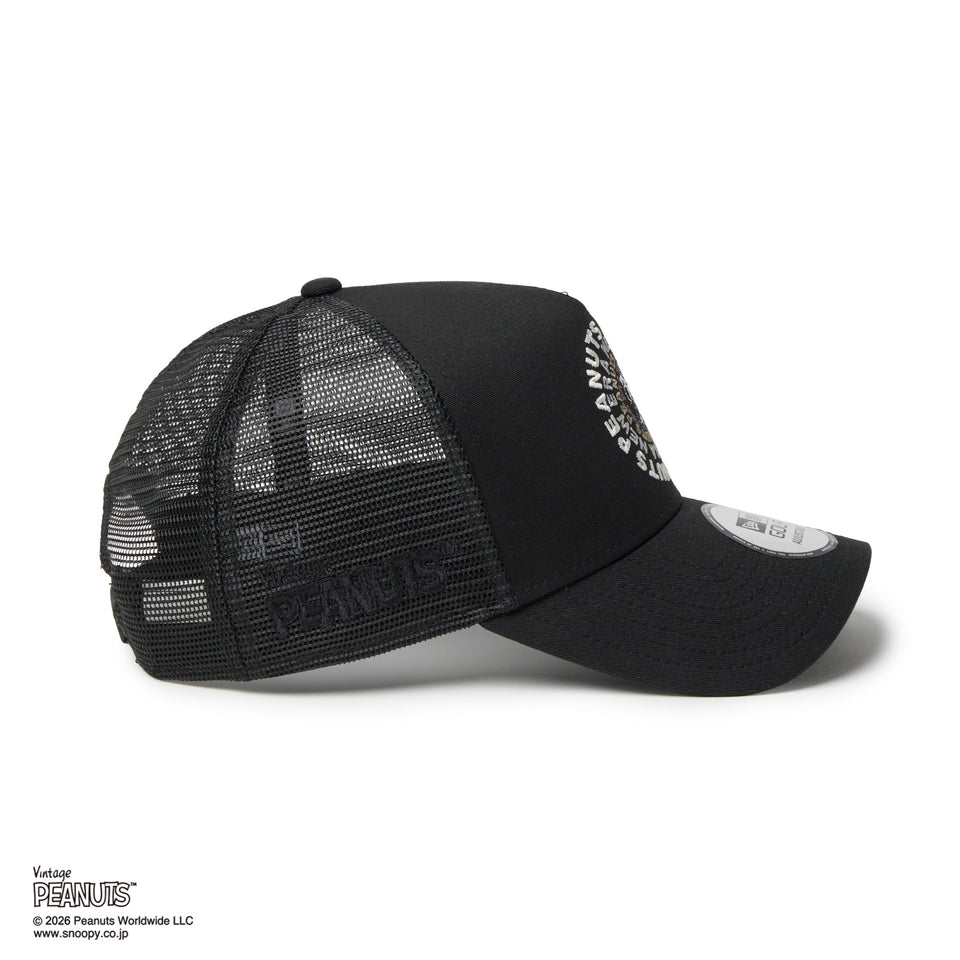 9FORTY A-Frame トラッカー PEANUTS ピーナッツ GOLF Circle ロゴ ブラック | ゴルフ | NEW ERA ニューエラ公式オンラインストア