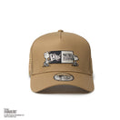 9FORTY A-Frame トラッカー PEANUTS ピーナッツ GOLF ボックスロゴ カーキ | ゴルフ | NEW ERA ニューエラ公式オンラインストア