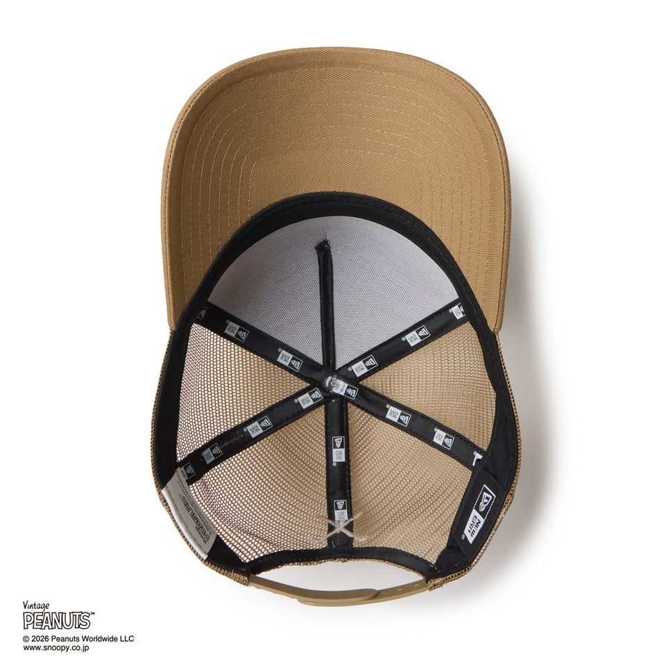 9FORTY A-Frame トラッカー PEANUTS ピーナッツ GOLF ボックスロゴ カーキ | ゴルフ | NEW ERA ニューエラ公式オンラインストア