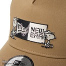 9FORTY A-Frame トラッカー PEANUTS ピーナッツ GOLF ボックスロゴ カーキ | ゴルフ | NEW ERA ニューエラ公式オンラインストア