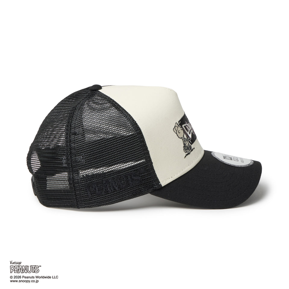 9FORTY A-Frame トラッカー PEANUTS ピーナッツ GOLF ボックスロゴ クロームホワイト/ブラック | ゴルフ | NEW ERA ニューエラ公式オンラインストア
