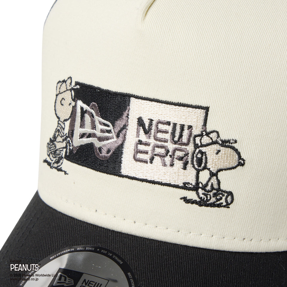 9FORTY A-Frame トラッカー PEANUTS ピーナッツ GOLF ボックスロゴ クロームホワイト/ブラック | ゴルフ | NEW ERA ニューエラ公式オンラインストア