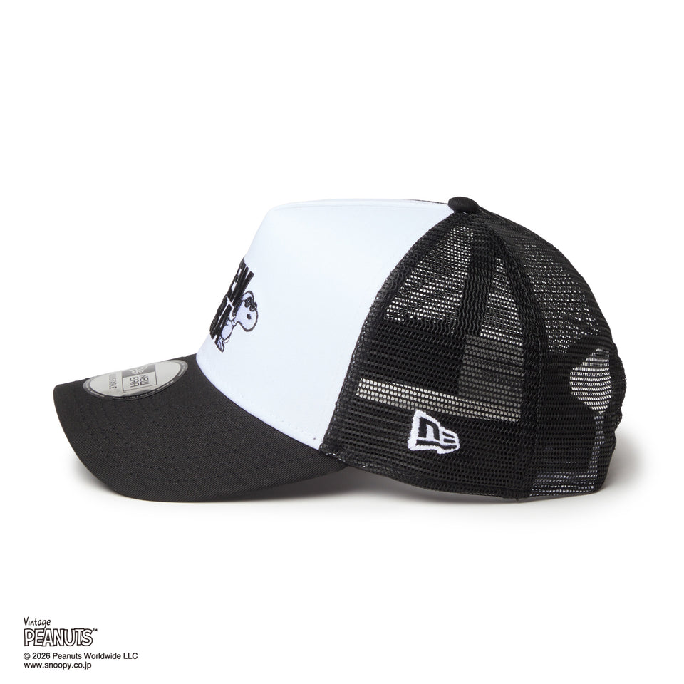 9FORTY A-Frame トラッカー PEANUTS ピーナッツ JOE COOL ジョー・クール ブラック/ホワイト | NEW ERA ニューエラ公式オンラインストア