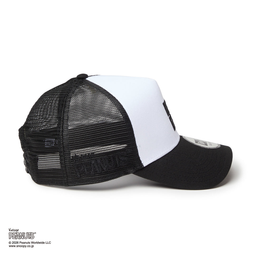 9FORTY A-Frame トラッカー PEANUTS ピーナッツ JOE COOL ジョー・クール ブラック/ホワイト | NEW ERA ニューエラ公式オンラインストア