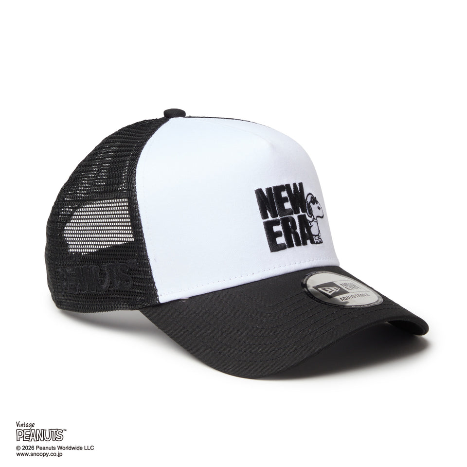 9FORTY A-Frame トラッカー PEANUTS ピーナッツ JOE COOL ジョー・クール ブラック/ホワイト | NEW ERA ニューエラ公式オンラインストア