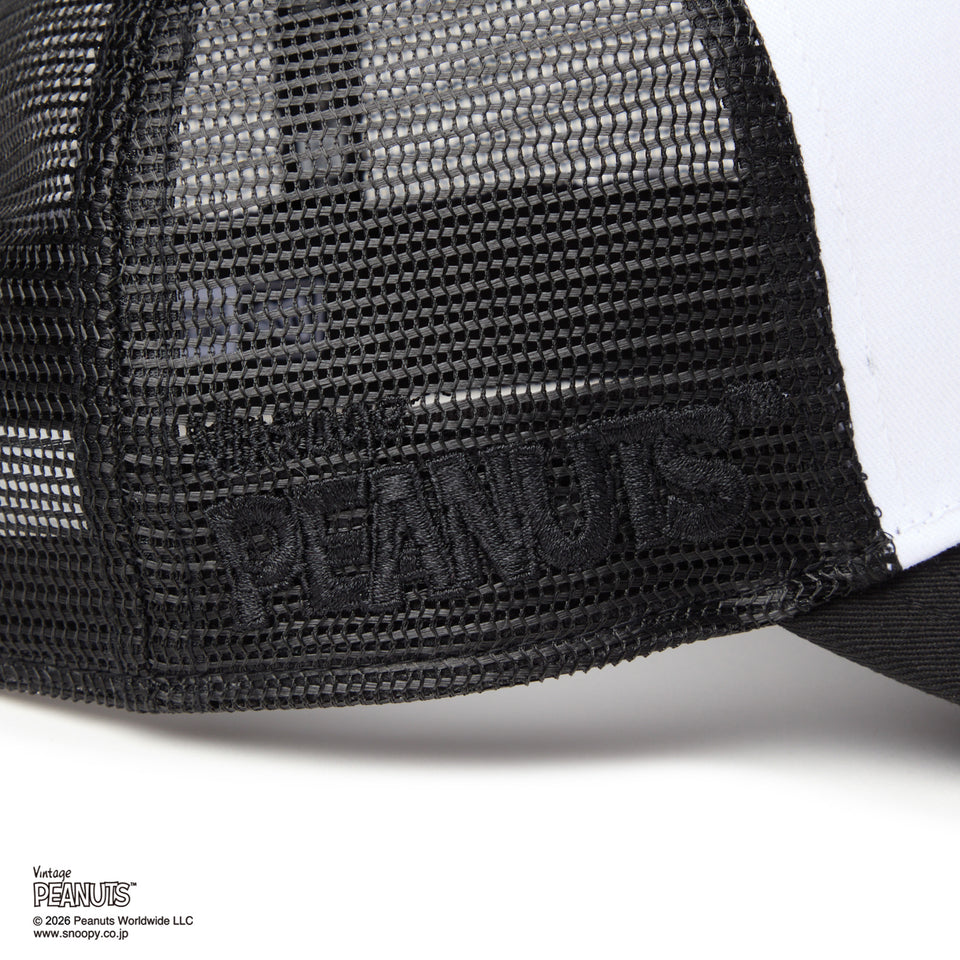 9FORTY A-Frame トラッカー PEANUTS ピーナッツ JOE COOL ジョー・クール ブラック/ホワイト | NEW ERA ニューエラ公式オンラインストア