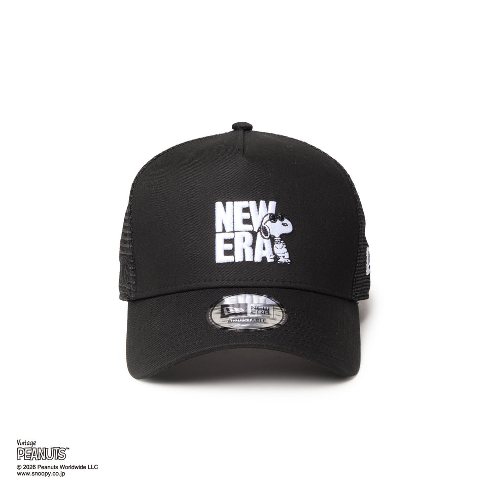 9FORTY A-Frame トラッカー PEANUTS ピーナッツ JOE COOL ジョー・クール ブラック | NEW ERA ニューエラ公式オンラインストア