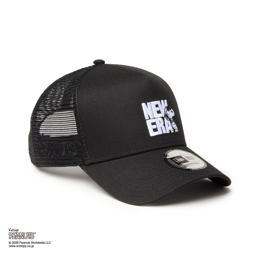 9FORTY A-Frame トラッカー PEANUTS ピーナッツ JOE COOL ジョー・クール ブラック | NEW ERA ニューエラ公式オンラインストア
