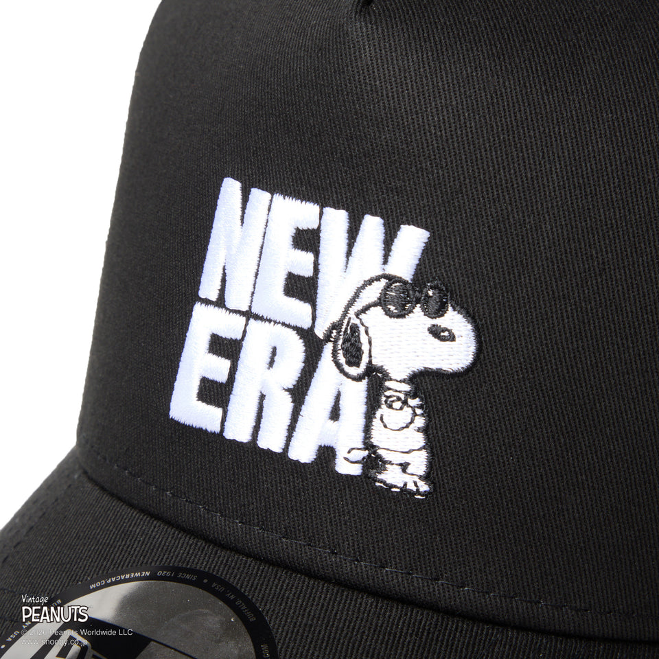 9FORTY A-Frame トラッカー PEANUTS ピーナッツ JOE COOL ジョー・クール ブラック | NEW ERA ニューエラ公式オンラインストア