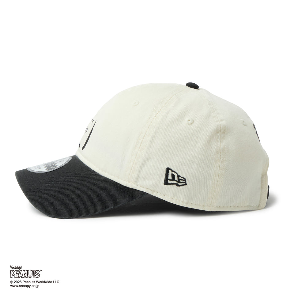 9TWENTY PEANUTS ピーナッツ 2-Tone クロームホワイト/ブラック | NEW ERA ニューエラ公式オンラインストア