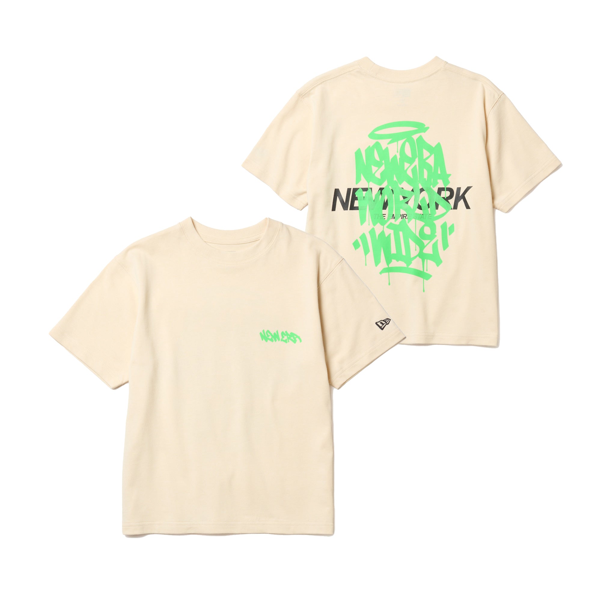 キッズ Youth 半袖 コットン Tシャツ Tagging クリーム | ニューエラ