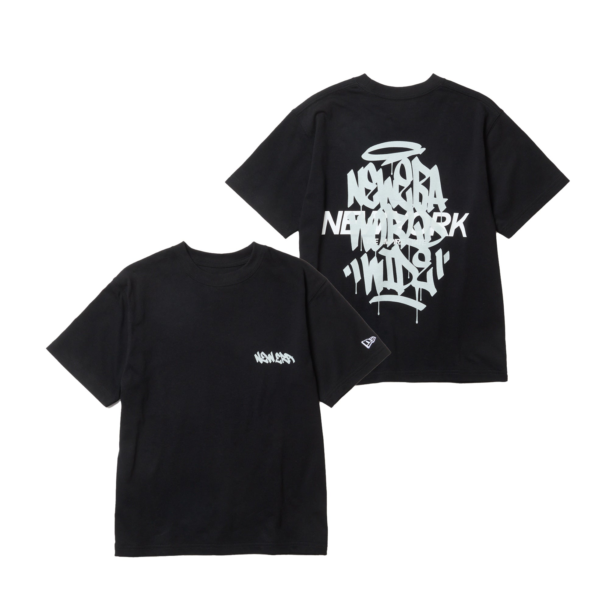 キッズ Youth 半袖 コットン Tシャツ Tagging ブラック | ニューエラ