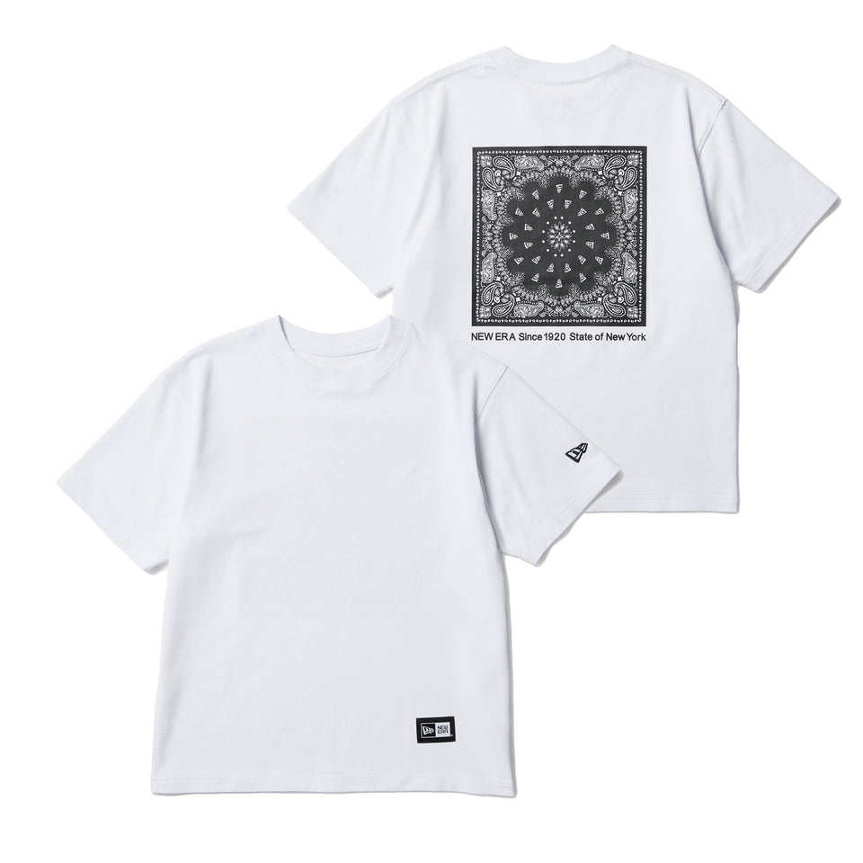 キッズ Youth 半袖 コットン Tシャツ Paisley ホワイト | ニューエラ