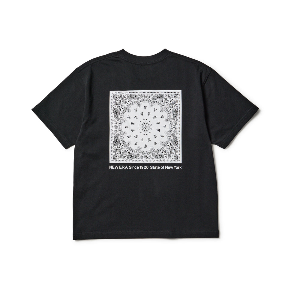 キッズ　Youth 半袖 コットン Tシャツ Paisley ブラック | NEW ERA ニューエラ公式オンラインストア