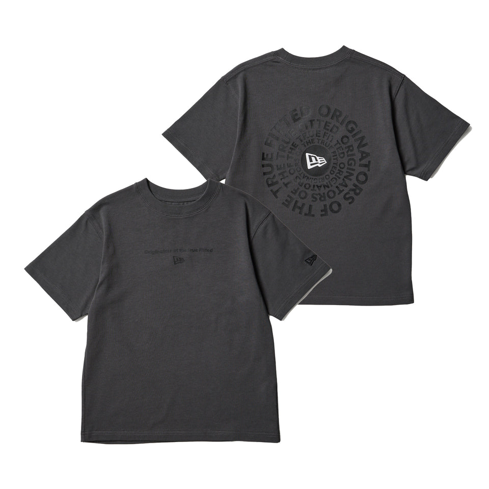キッズ Youth 半袖 コットン Tシャツ Circle OOTTF グラファイト