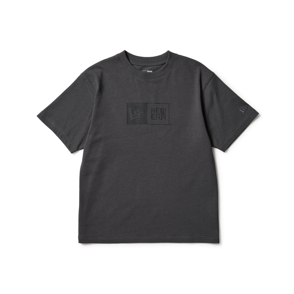 ABYTS ボックスロゴ　黒Tシャツ キッズ Youth 半袖 コットン Tシャツ Box Logo グラファイト