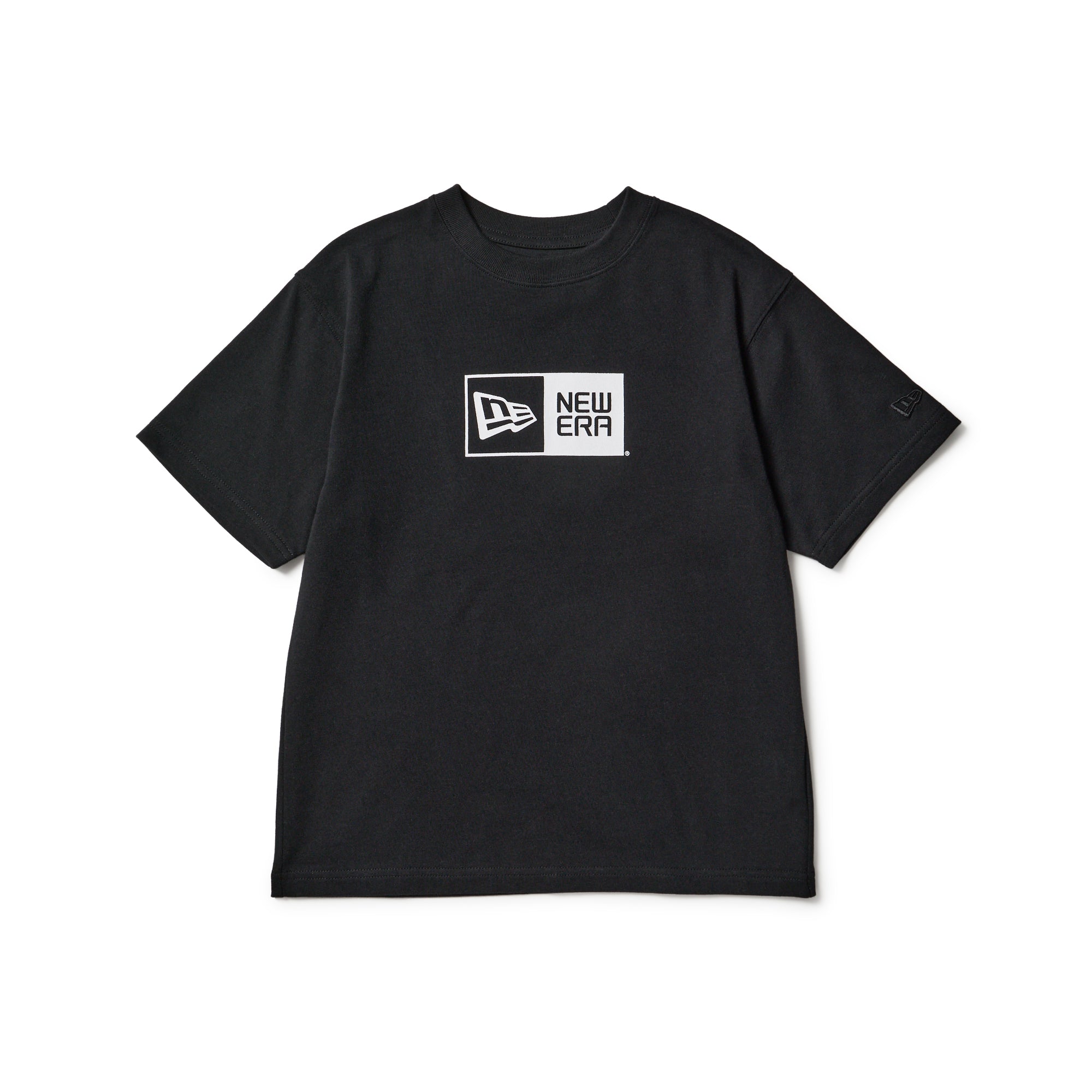 キッズ Youth 半袖 コットン Tシャツ Box Logo ブラック | ニューエラ