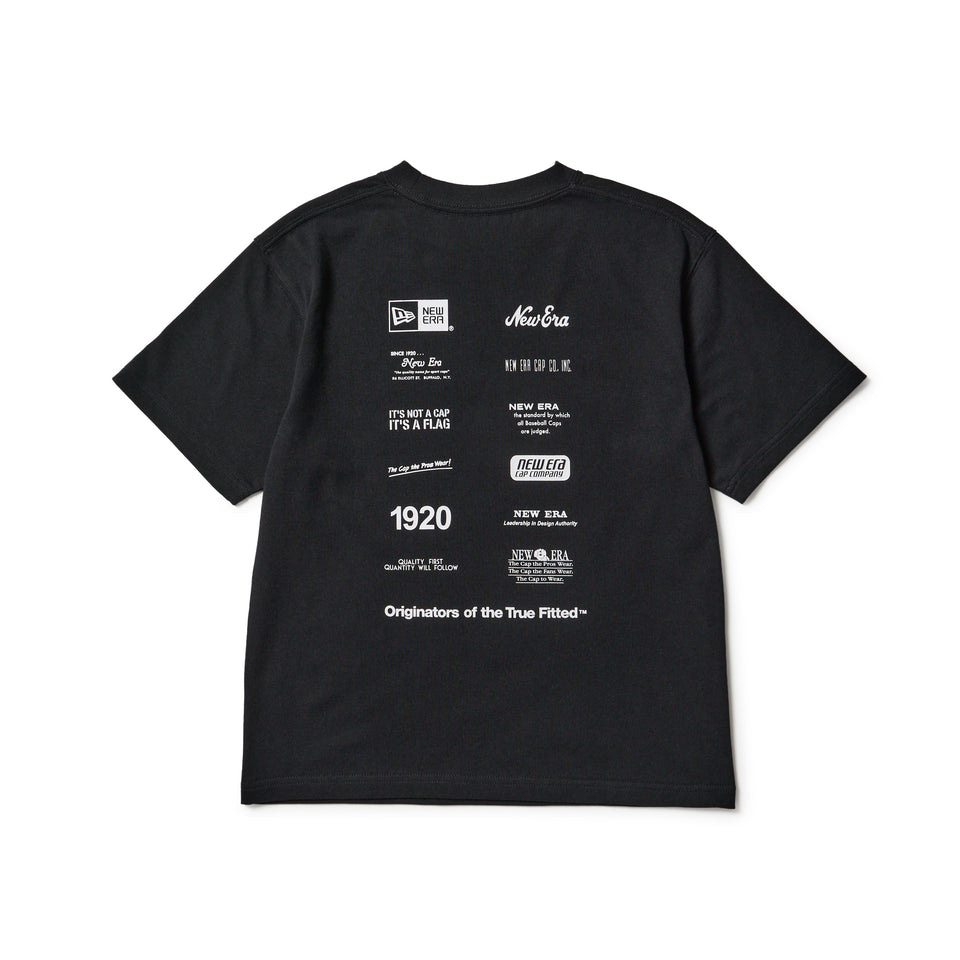 キッズ　Youth 半袖 コットン Tシャツ Archive Logo ブラック | NEW ERA ニューエラ公式オンラインストア