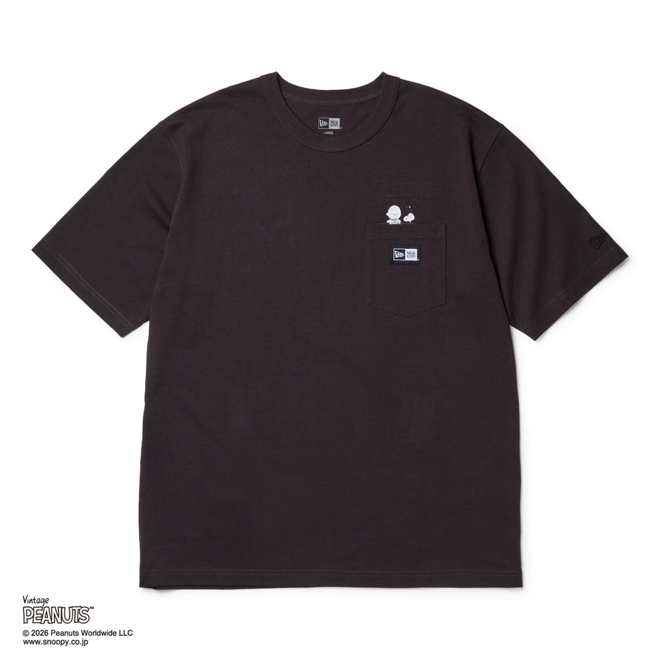 半袖 ウォッシュド コットン ポケット Tシャツ Vintage PEANUTS