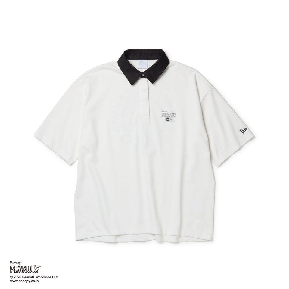 Women's 半袖 ラグビー シャツ Vintage PEANUTS ピーナッツ GOLF