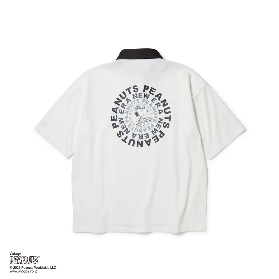 Women's 半袖 ポロシャツ PEANUTS ピーナッツ GOLF Circle ロゴ ホワイト | ゴルフ | NEW ERA ニューエラ公式オンラインストア