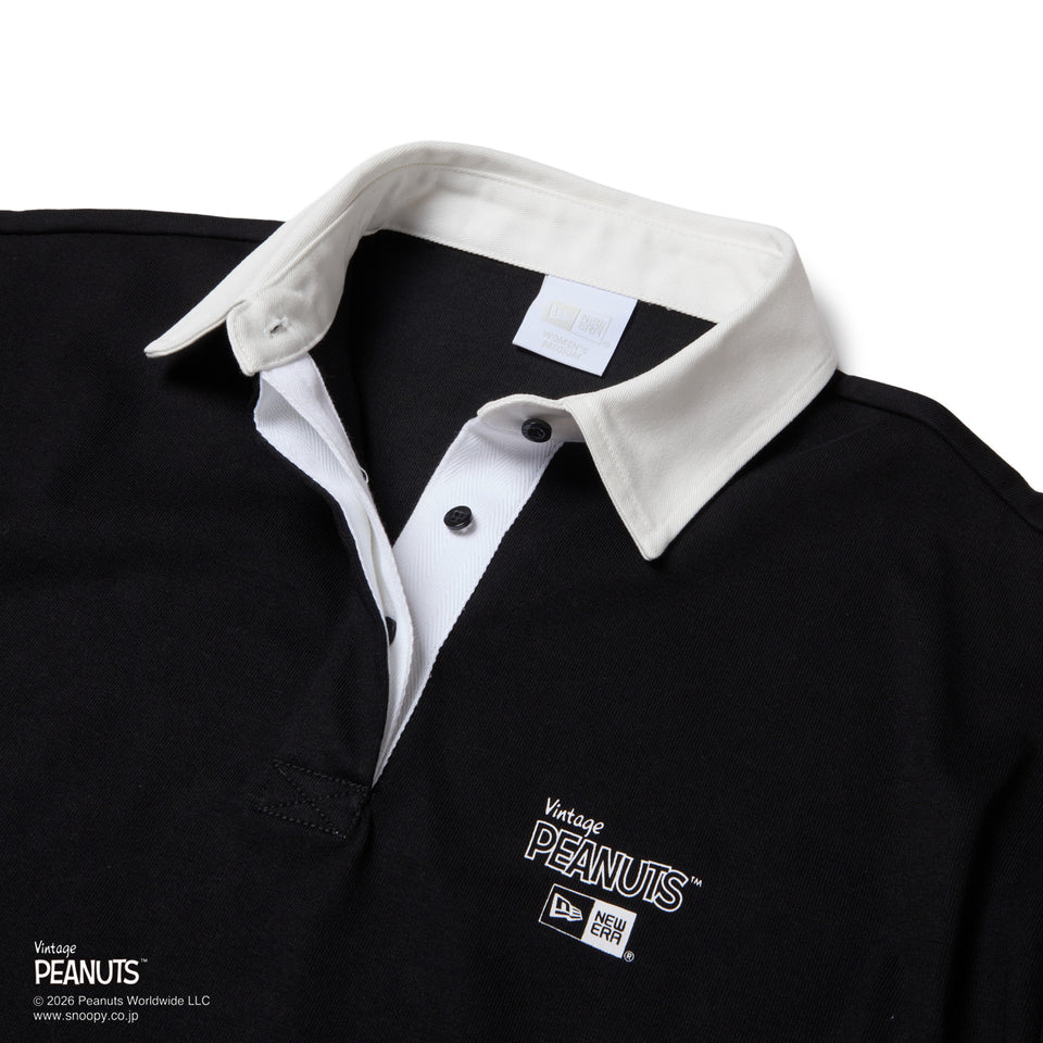 Women's 半袖 ラグビー シャツ Vintage PEANUTS ピーナッツ GOLF