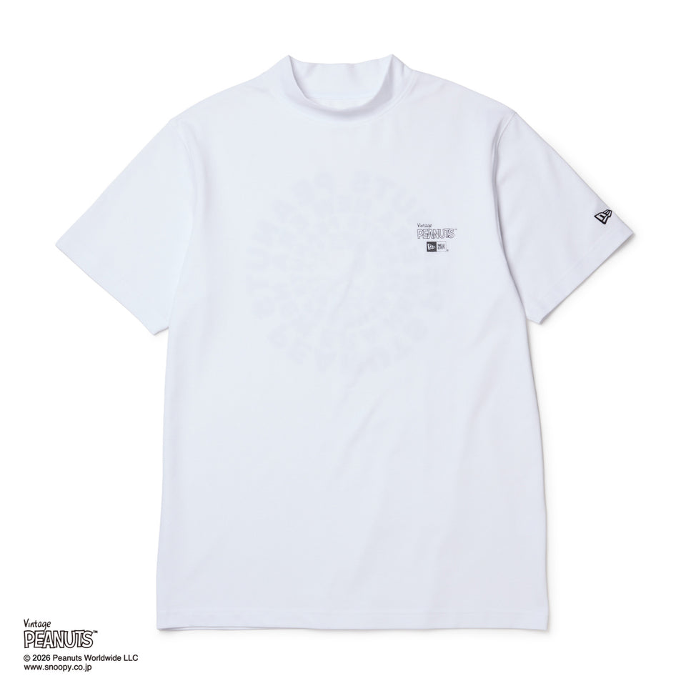 半袖 ミッドネック Tシャツ PEANUTS ピーナッツ GOLF Circle ロゴ ホワイト | ゴルフ | NEW ERA ニューエラ公式オンラインストア