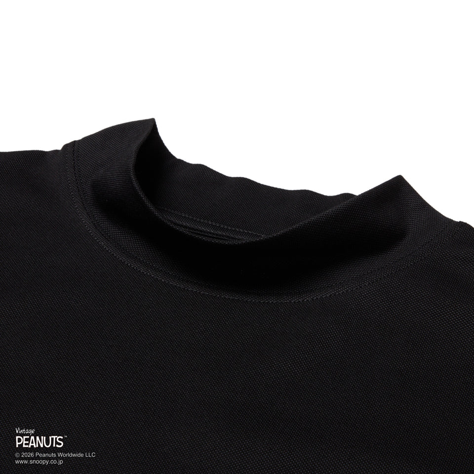 半袖 ミッドネック Tシャツ PEANUTS ピーナッツ GOLF Circle ロゴ ブラック | ゴルフ | NEW ERA ニューエラ公式オンラインストア