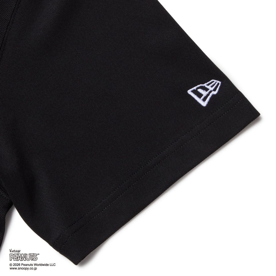 半袖 ミッドネック Tシャツ PEANUTS ピーナッツ GOLF Circle ロゴ ブラック | ゴルフ | NEW ERA ニューエラ公式オンラインストア