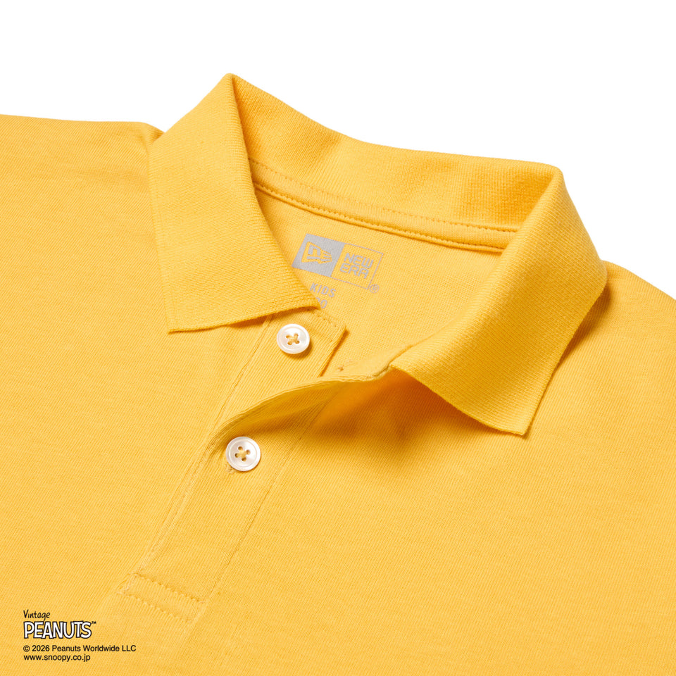 キッズ Child 半袖 ポロシャツ PEANUTS ピーナッツ チャーリー・ブラウン イエロー | NEW ERA ニューエラ公式オンラインストア