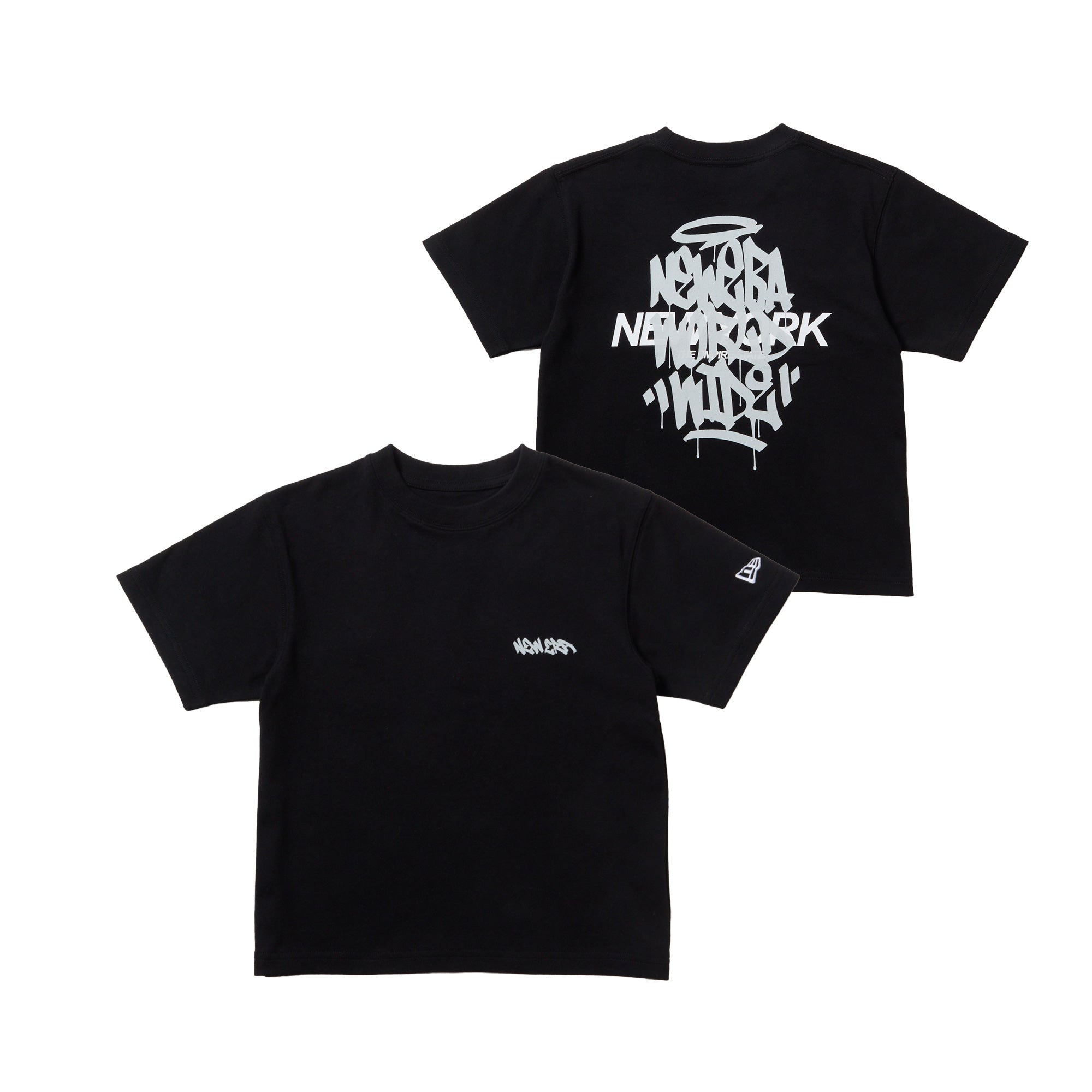キッズ Child 半袖 コットン Tシャツ Tagging ブラック | ニューエラ