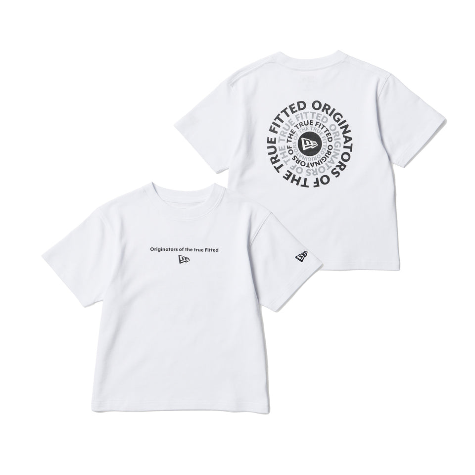キッズ Child 半袖 コットン Tシャツ Circle OOTTF ホワイト