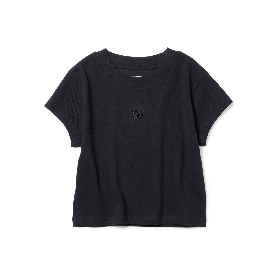 Women's 半袖 リブ ベイビー Tシャツ ブラック | NEW ERA ニューエラ公式オンラインストア