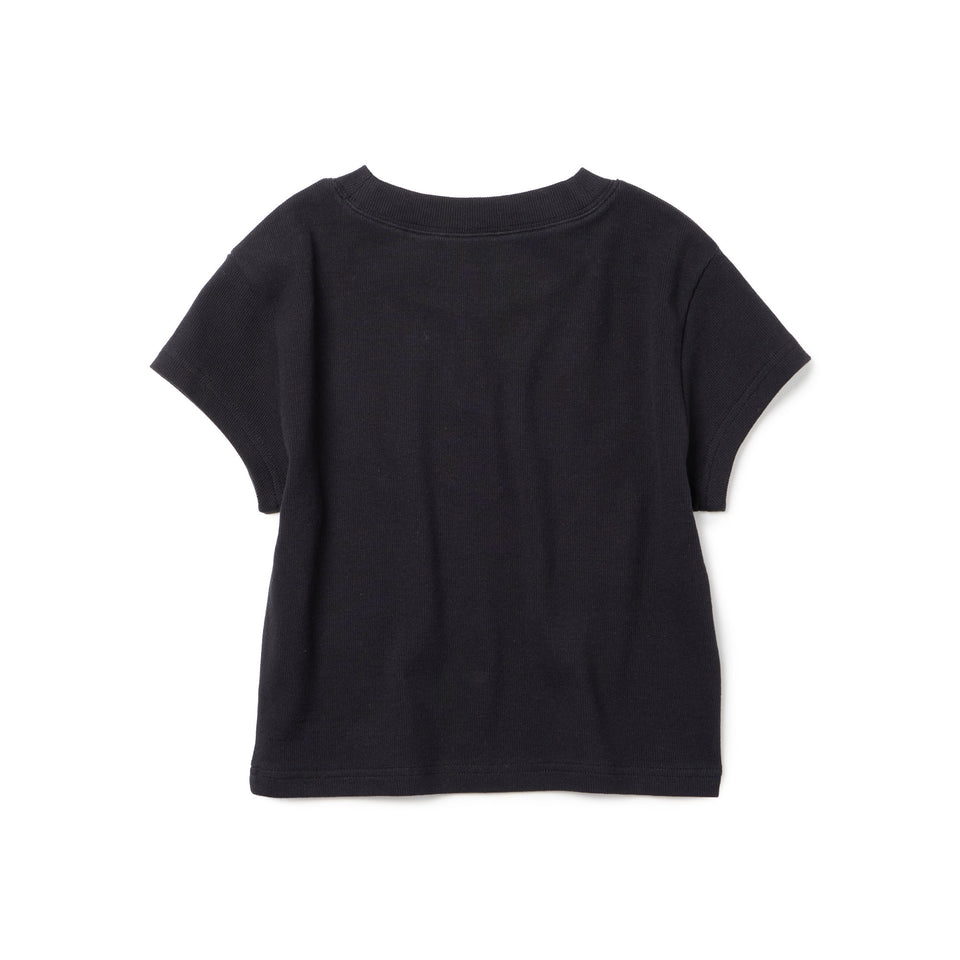 Women's 半袖 リブ ベイビー Tシャツ ブラック | NEW ERA ニューエラ公式オンラインストア