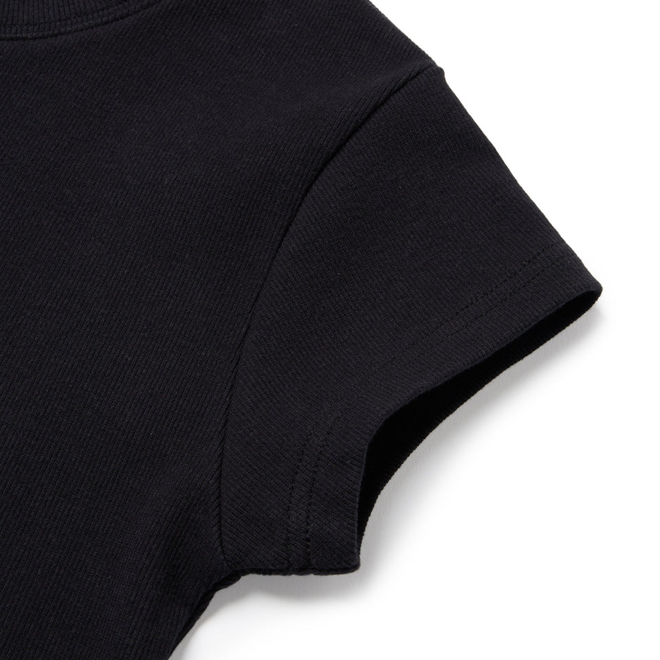 Women's 半袖 リブ ベイビー Tシャツ ブラック | NEW ERA ニューエラ公式オンラインストア