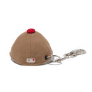 キャップキーホルダー ニューヨーク・ヤンキース Happy Holidays カーキ ウォルナット