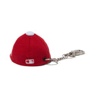 キャップキーホルダー ロサンゼルス・ドジャース Happy Holidays スカーレット