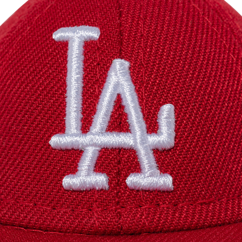 キャップキーホルダー ロサンゼルス・ドジャース Happy Holidays スカーレット