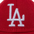 キャップキーホルダー ロサンゼルス・ドジャース Happy Holidays スカーレット