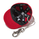 キャップキーホルダー ロサンゼルス・ドジャース Happy Holidays スカーレット